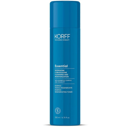 Korff Essence Tonico Viso Rigenerante, Formula Idratante e Illuminante, Arricchito con Pantenolo, 200ml