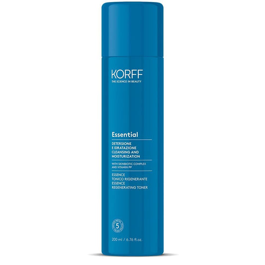 Korff Essence Tonico Viso Rigenerante, Formula Idratante e Illuminante, Arricchito con Pantenolo, 200ml