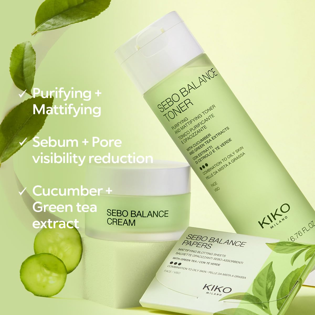 KIKO Milano Sebo Balance Toner | Tonico Purificante E Opacizzante