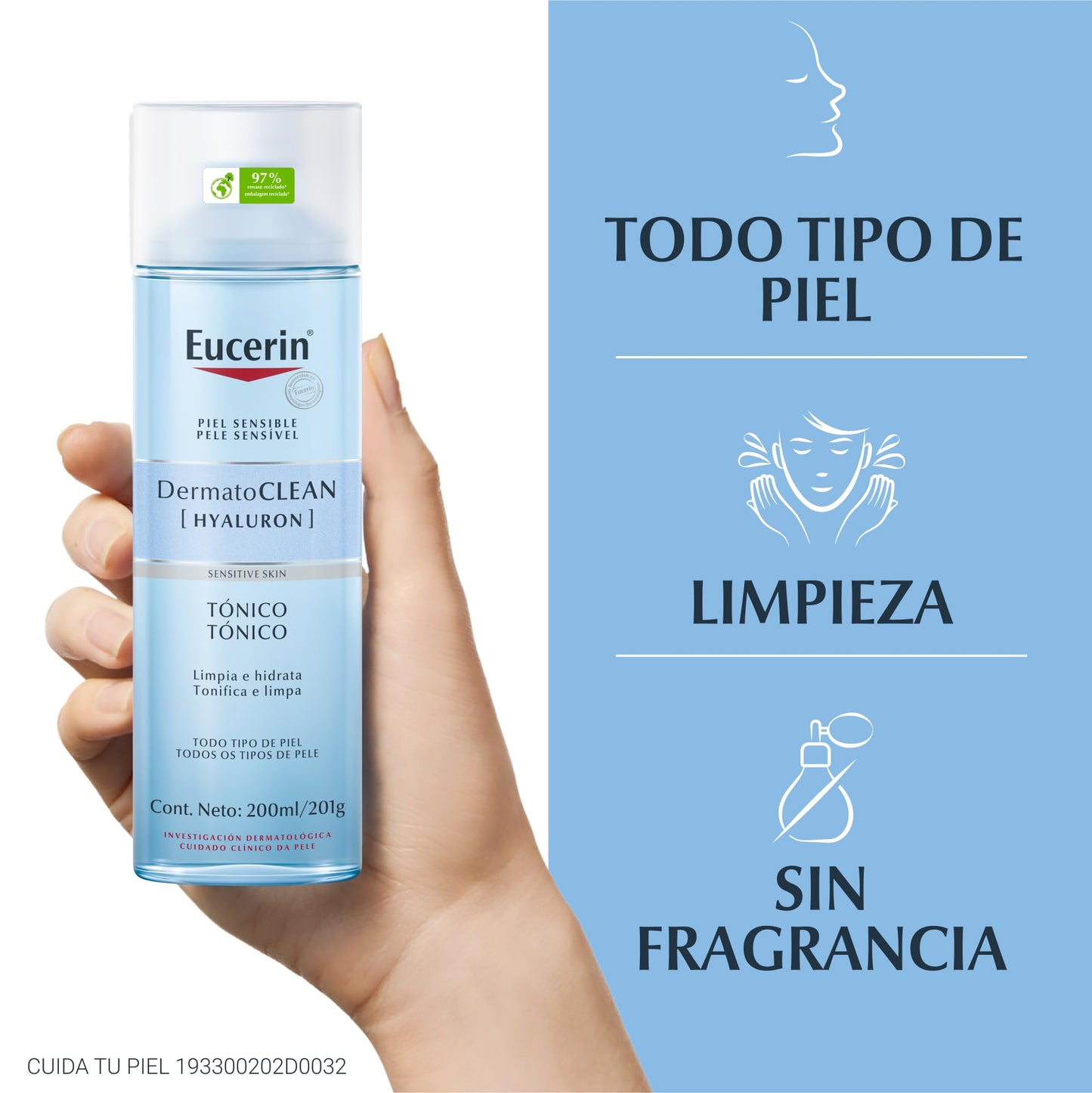 Eucerin Dermatoclean Tonico Facial 200Ml
